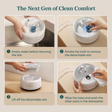Levoit Humidifiers for Bedroom, Top Fill, Quiet, Knob Control, 360° Nozzle | Cool Mist Air Humidifier for Home, Baby Nursery & Plants, Auto Shut-off for Safety, 25H Lasting, BPA Free