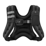 ZELUS Weighted Vest, 6lb/8lb/12lb/16lb/20lb/25lb/30lb Weight Vest with Reflective Stripe for Workout, Strength Training, Running, Fitness, Muscle Building, Weight Loss, Weightlifting