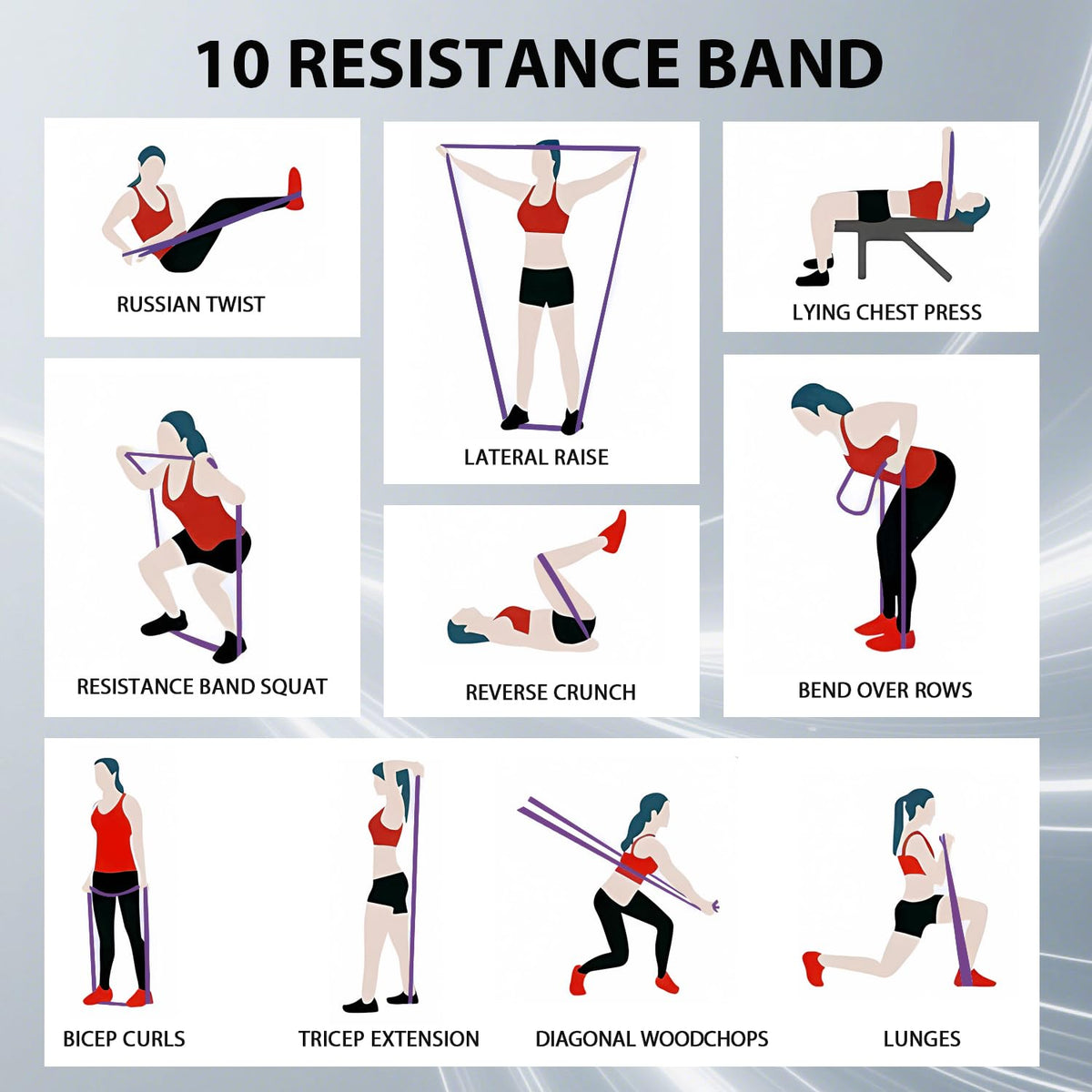 LEEKEY Resistance Bands, Exercise Bands Pull Up Assist Bands - Workout Bands Set - Mobility Band Powerlifting Bands for Men and Women Fitness Training, Physical Therapy,Home Workouts