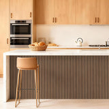 TONOR 4 Pack Acoustic Panels, Wood Panels for Walls, 47.2" x 23.6" Panneau Acoustique Mural, Flexible Slat Wall Panel for Home, Studio, Office, Brown