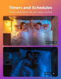 Govee Smart Bulbs, A19 LED Light Bulb, 800 Lumen, E26 Base, 4 Packs | Works with Matter Alexa & Google Assistant, RGBWW Color Changing Light Bulb, Music Sync, WiFi & Bluetooth Connection