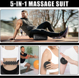 Foam Roller,IIQ Foam Rollers for Back and Legs 6 in 1 Foam Roller Massage Set Includes Muscle Roller Stick, Stretching Strap, Plantar Fasciitis Balls, All in Carry Bag