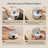 Levoit Humidifiers for Bedroom, Top Fill, Quiet, Knob Control, 360° Nozzle | Cool Mist Air Humidifier for Home, Baby Nursery & Plants, Auto Shut-off for Safety, 25H Lasting, BPA Free