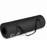 CAP Barbell 1/2-Inch High Density Exercise Yoga Mat with Strap | Multiple Options