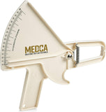 Pro Body Skin Caliper - Handheld BMI Measuring Tool - Accurate Skinfold Caliper Measures Fat for Men and Women, for Monitoring Fitness and Weight Loss Goals, Instructions and Body Fat Chart, White