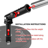 WADEO Barbell Landmine Attachments, T Bar Row Attachments with 360° Swivel, Fits 2'' Olympic Bars, Landmine Exercise Equipment for Back Exercises and Strength Training, Easy to Install