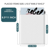 Metronic White Bubble Mailers 6x10 Inch 100 PC Self-Seal Bubble Mailer | Usable Size 6x9" Thick Padded Envelopes Cushion Mailing Padded Envelope Waterproof Shipping Bags for Makeup Jewelry, Supplies