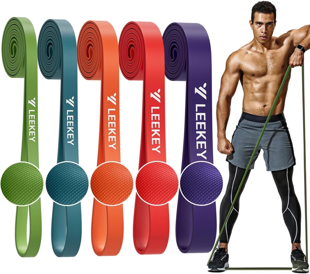 LEEKEY Resistance Bands, Exercise Bands Pull Up Assist Bands - Workout Bands Set - Mobility Band Powerlifting Bands for Men and Women Fitness Training, Physical Therapy,Home Workouts – view 12