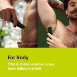 Philips OneBlade 360 Pro, Wet & Dry, Trim, Edge & Shave with the 14 lengths Precision Comb, QP6542/15