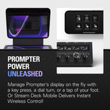 Elgato Prompter, Teleprompter with Built-in Screen | Drag-and-drop display, Supports DSLR, webcam, smartphone, Read chat or scripts, Works with Mac, PC, Stream Deck
