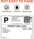 MUNBYN 4x6 Direct Thermal Fanfold Shipping Labels 500 Pics for Address Mailing Postage USPS UPS FedEx Amazon Ebay Shipping Labels, Commercial Grade