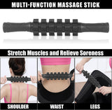 Foam Roller,IIQ Foam Rollers for Back and Legs 6 in 1 Foam Roller Massage Set Includes Muscle Roller Stick, Stretching Strap, Plantar Fasciitis Balls, All in Carry Bag