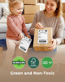 MUNBYN 4x6 Direct Thermal Fanfold Shipping Labels 500 Pics for Address Mailing Postage USPS UPS FedEx Amazon Ebay Shipping Labels, Commercial Grade