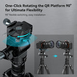 SmallRig FreeBlazer 73" Video Tripod for Vertical/Horizontal Shooting, Monopod Conversion, Rotatable QR Plate, for Camcorder, Mirrorless, DSLR, with Carry Bag, Load up to 11 lbs/5 kg - 4307