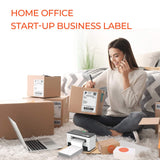 MUNBYN 4x6 Direct Thermal Fanfold Shipping Labels 500 Pics for Address Mailing Postage USPS UPS FedEx Amazon Ebay Shipping Labels, Commercial Grade