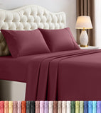 King Sheets Set, 4 Pieces 16" Deep Pocket Hotel Luxury Bed Sheets, Black | Extra Soft Bedsheet Set, Comfy & Breathable Cooling Sheets, Wrinkle & Fade Resistant, Fitted Sheet, Flat Sheet, 2 Pillowcases
