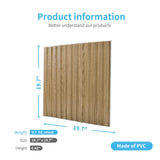 Art3d Slat Wall Panel, 3D Fluted Textured Panel 12-Tile 19.7 x 19.7in. - Black