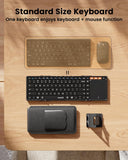 ProtoArc XK01 TP Foldable Keyboard with Touchpad, 0.65 in Keycaps, Black | Multi-touch Trackpad, 88-key, Full Shortcut Row, 3-device Bluetooth 5.1 Switching, USB-C Charging for Mobile Productivity