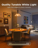 Govee Smart Bulbs, A19 LED Light Bulb, 800 Lumen, E26 Base, 4 Packs | Works with Matter Alexa & Google Assistant, RGBWW Color Changing Light Bulb, Music Sync, WiFi & Bluetooth Connection