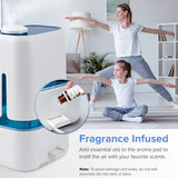 Levoit Humidifiers for Bedroom, Top Fill, Quiet, Knob Control, 360° Nozzle | Cool Mist Air Humidifier for Home, Baby Nursery & Plants, Auto Shut-off for Safety, 25H Lasting, BPA Free