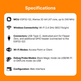 Flipper Zero - Portable Device for Geeks - Fully Open-Source & Customizable - RFID + NFC Reader, Car Audio & Video Remote Control, Infrared Remote and Wireless Signal Explorer Desktop
