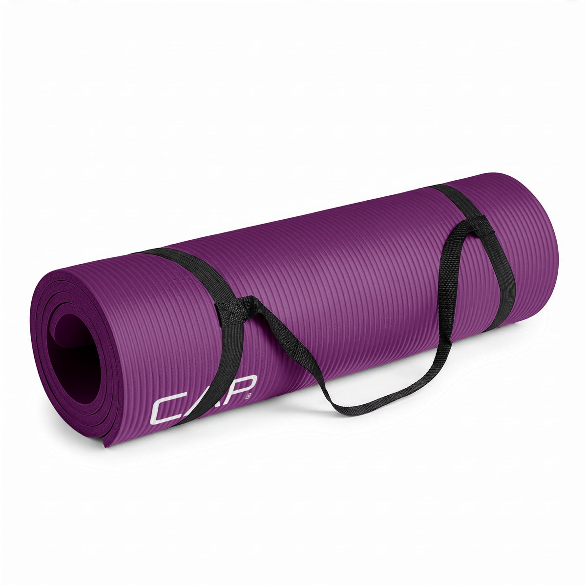 CAP Barbell 1/2-Inch High Density Exercise Yoga Mat with Strap | Multiple Options – view 2