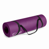 CAP Barbell 1/2-Inch High Density Exercise Yoga Mat with Strap | Multiple Options