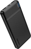 AsperX Power Bank, 10000mAh USB C Portable Charger Battery Pack 3 Outputs | Portable Battery Bank, Travel Essentials Battery Pack Power Bank for iPhone Series, Smartphones, Earphones and More