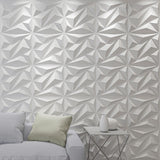 Art3dwallpanels PVC 3D Wall Panel Diamond for Interior Wall Décor in Black, 19.7" x 19.7" Wall Decor PVC Panel, 3D Textured Wall Panels, Pack of 12 Tiles