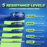 LEEKEY Resistance Bands, Exercise Bands Pull Up Assist Bands - Workout Bands Set - Mobility Band Powerlifting Bands for Men and Women Fitness Training, Physical Therapy,Home Workouts
