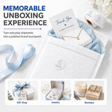 Metronic White Bubble Mailers 6x10 Inch 100 PC Self-Seal Bubble Mailer | Usable Size 6x9" Thick Padded Envelopes Cushion Mailing Padded Envelope Waterproof Shipping Bags for Makeup Jewelry, Supplies