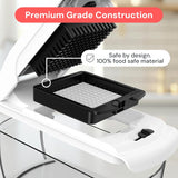 Fullstar Pro Original - Vegetable Chopper, Cutter & Spiralizer - 4 Blades | Onion, Salad & Veggie Dicer - Fast Food Prep Kitchen Gadgets & Cooking Gifts (4-in-1, White)
