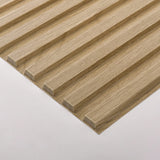 Art3d Slat Wall Panel, 3D Fluted Textured Panel 12-Tile 19.7 x 19.7in. - Black