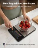 RENPHO Smart Food Scale with Nutritional Calculator, Bluetooth App, 11lbs | Digital Nutrition Scale with Calorie Tracker for Weight Loss & Cooking, Grams and Ounces, Nutrients Tracking, White