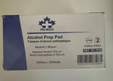 Pro-Medix Alcohol Prep Pad by STEVENS | Sterile Wipes | Medium Size | 2-Ply Cotton 70% Isopropyl Individually Wrapped (400 Pads)