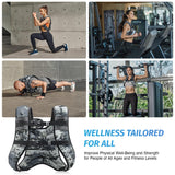 ZELUS Weighted Vest, 6lb/8lb/12lb/16lb/20lb/25lb/30lb Weight Vest with Reflective Stripe for Workout, Strength Training, Running, Fitness, Muscle Building, Weight Loss, Weightlifting