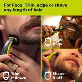 Philips OneBlade 360 Pro, Wet & Dry, Trim, Edge & Shave with the 14 lengths Precision Comb, QP6542/15