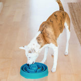 Outward Hound Fun Feeder Slo Bowl, Flower Pattern, Purple, Large, 11.8" | Slows Fast Eaters, Can Aid Digestion, Holds 4 Cups Dry or Wet Food, Non-Slip Base, Easy Clean, No BPA, Medium to Large Dogs