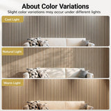 TONOR 4 Pack Acoustic Panels, Wood Panels for Walls, 47.2" x 23.6" Panneau Acoustique Mural, Flexible Slat Wall Panel for Home, Studio, Office, Brown