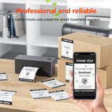 MUNBYN 4x6 Direct Thermal Fanfold Shipping Labels 500 Pics for Address Mailing Postage USPS UPS FedEx Amazon Ebay Shipping Labels, Commercial Grade