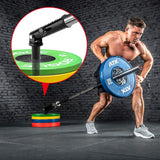 WADEO Barbell Landmine Attachments, T Bar Row Attachments with 360° Swivel, Fits 2'' Olympic Bars, Landmine Exercise Equipment for Back Exercises and Strength Training, Easy to Install