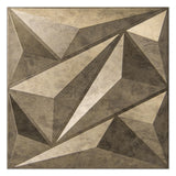 Art3dwallpanels PVC 3D Wall Panel Diamond for Interior Wall Décor in Black, 19.7" x 19.7" Wall Decor PVC Panel, 3D Textured Wall Panels, Pack of 12 Tiles