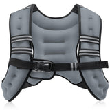 ZELUS Weighted Vest, 6lb/8lb/12lb/16lb/20lb/25lb/30lb Weight Vest with Reflective Stripe for Workout, Strength Training, Running, Fitness, Muscle Building, Weight Loss, Weightlifting
