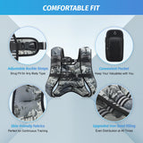 ZELUS Weighted Vest, 6lb/8lb/12lb/16lb/20lb/25lb/30lb Weight Vest with Reflective Stripe for Workout, Strength Training, Running, Fitness, Muscle Building, Weight Loss, Weightlifting
