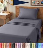 King Sheets Set, 4 Pieces 16" Deep Pocket Hotel Luxury Bed Sheets, Black | Extra Soft Bedsheet Set, Comfy & Breathable Cooling Sheets, Wrinkle & Fade Resistant, Fitted Sheet, Flat Sheet, 2 Pillowcases