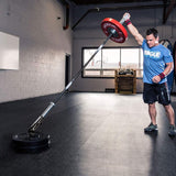 WADEO Barbell Landmine Attachments, T Bar Row Attachments with 360° Swivel, Fits 2'' Olympic Bars, Landmine Exercise Equipment for Back Exercises and Strength Training, Easy to Install
