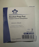 Pro-Medix Alcohol Prep Pad by STEVENS | Sterile Wipes | Medium Size | 2-Ply Cotton 70% Isopropyl Individually Wrapped (400 Pads)