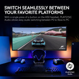 Logitech G Astro A50 Multi-Platform Wireless Gaming Headset - Black | For PS5, Xbox, PC, Switch - PLAYSYNC Audio Switcher, <16 bit/48kHz (Console), <24 bit/48 kHz (PC), <24hr Battery, 2.4GHz & BT