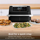 Ninja DualZone Air Fryer, 8 Qt/7.6L, 6-in-1, Grey, DZ801C | Air fry, broil, roast, bake, reheat, dehydrate, 2x4 Qt/3.8L zones, Smart Finish, Match Cook