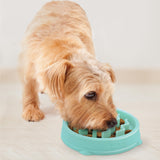 Outward Hound Fun Feeder Slo Bowl, Flower Pattern, Purple, Large, 11.8" | Slows Fast Eaters, Can Aid Digestion, Holds 4 Cups Dry or Wet Food, Non-Slip Base, Easy Clean, No BPA, Medium to Large Dogs